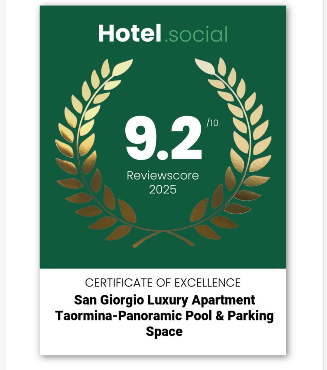 San Giorgio Luxury Apartment Taormina-Panoramic Pool & Parking Space Eksteriør billede